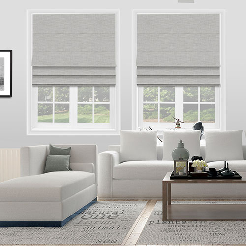 Piper Silver Lifestyle Roman blinds