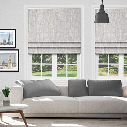 Rise Silver Lifestyle Roman blinds