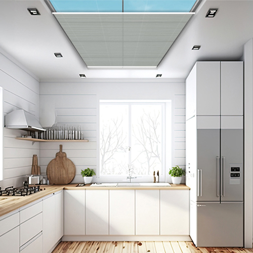 Elan Agate Gray Duette Lifestyle Roof Blinds