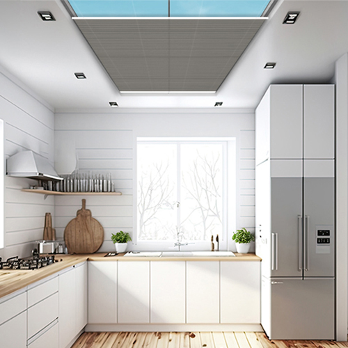 Elan Charcoal Duette Lifestyle Roof Blinds