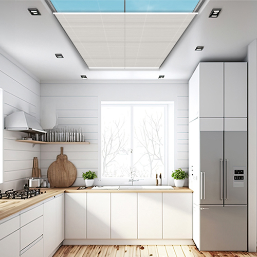 Elan Dove Grey Duette Lifestyle Roof Blinds