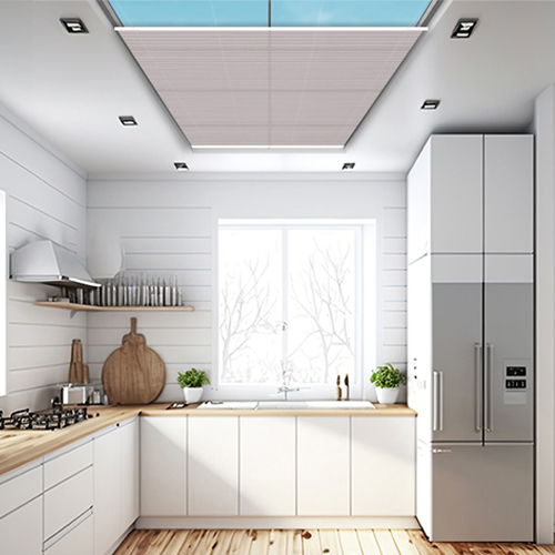 Elan Muted Iris Duette Lifestyle Roof Blinds