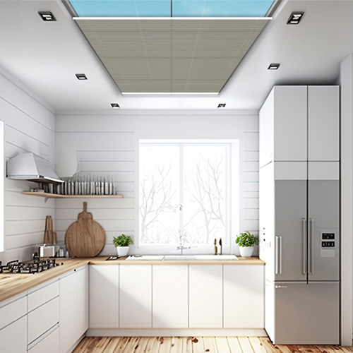 Elan Stone Ochre Duette Lifestyle Roof Blinds