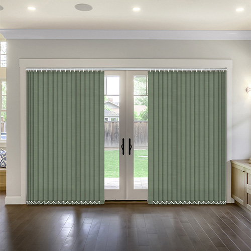 Thermal Hunter Green Vertical Lifestyle Thermal Blinds
