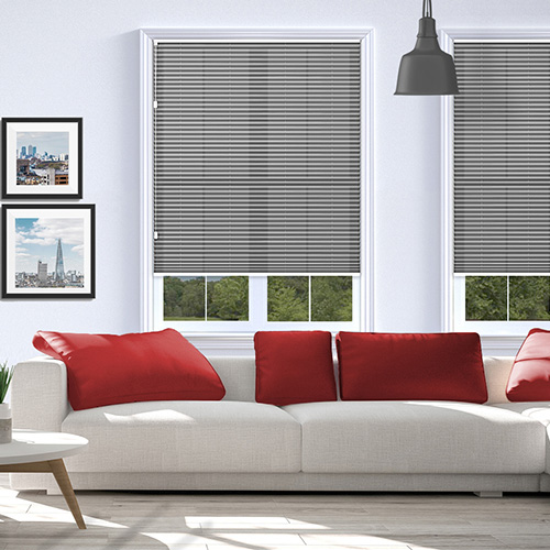 Kana Obsidian Black Cellular Pleated Lifestyle Thermal Blinds