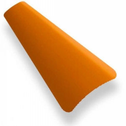 Orange Venetian blinds
