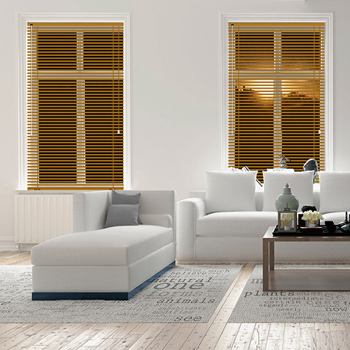 Chestnut 25mm Aluminium Lifestyle Venetian blinds