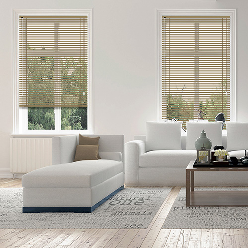 Walnut 25mm Aluminium Lifestyle Venetian blinds