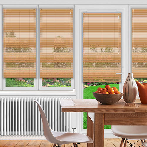 Brushed Copper 25mm Aluminium Lifestyle Venetian blinds