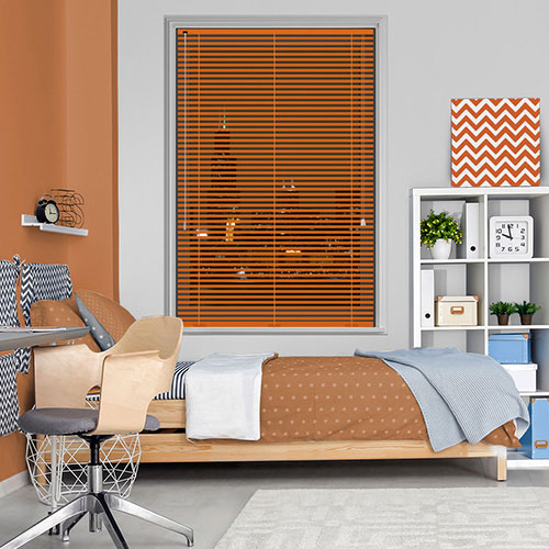 Orange 25mm Aluminium Lifestyle Venetian blinds