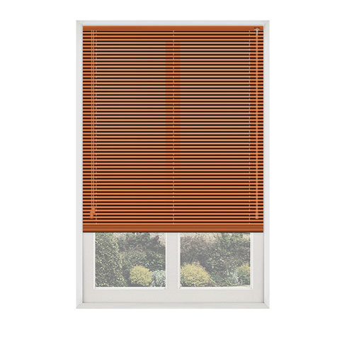 Orange 25mm Aluminium Lifestyle Venetian blinds