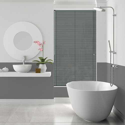 Brushed Nickel 25mm Aluminium Lifestyle Venetian blinds