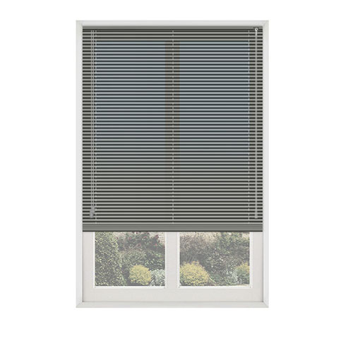 Brushed Nickel 25mm Aluminium Lifestyle Venetian blinds