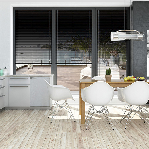 Charcoal Grey 25mm Aluminium Lifestyle Venetian blinds
