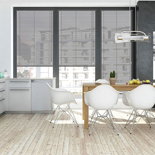 Mid Grey 25mm Aluminium Lifestyle Venetian blinds