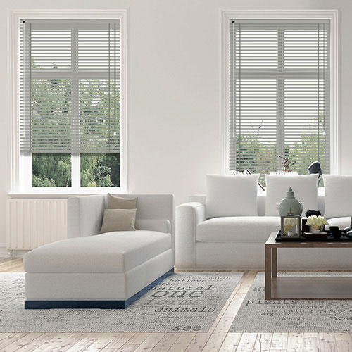 Satin Silver 25mm Aluminium Lifestyle Venetian blinds