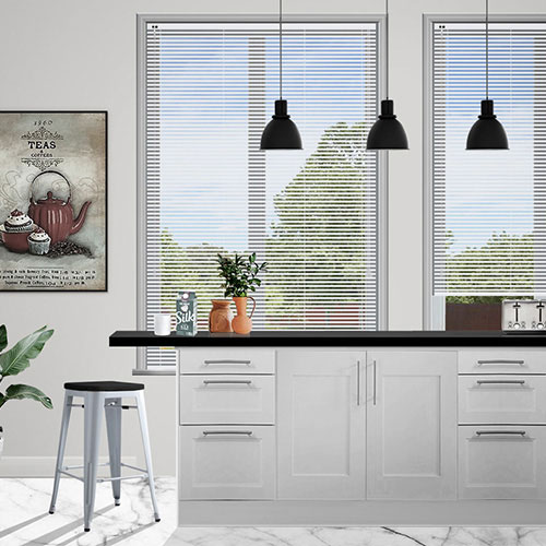 White 25mm Aluminium Lifestyle Venetian blinds