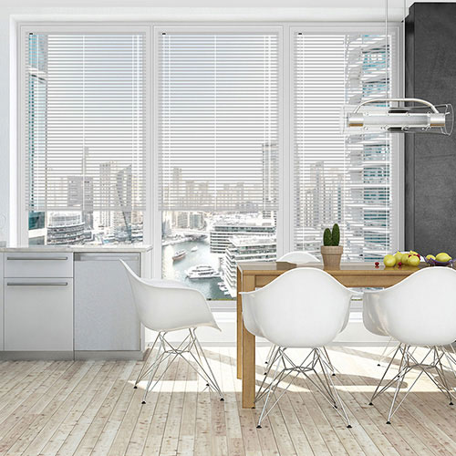 White Shimmer 25mm Aluminium Lifestyle Venetian blinds