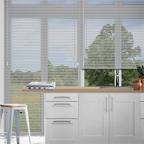 Brushed Aluminium 25mm Lifestyle Venetian blinds