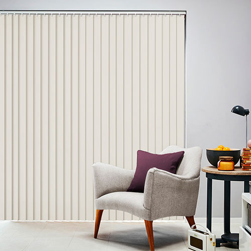 Perlato Cream Rigid PVC Lifestyle Vertical blinds