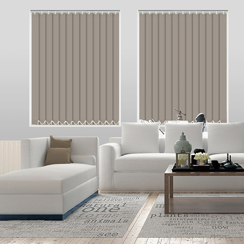 Bella Taupe Blockout Lifestyle Vertical blinds