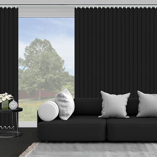 Unilux Black 89mm Lifestyle Vertical blinds