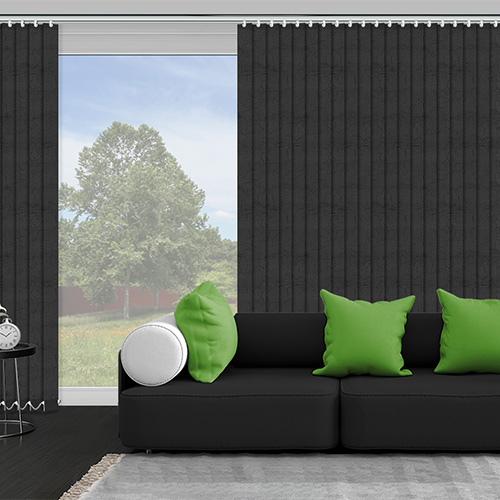 Metz Black 89mm Lifestyle Vertical blinds