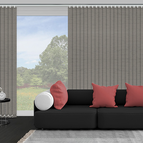 Plaza Graphite 89mm Lifestyle Vertical blinds