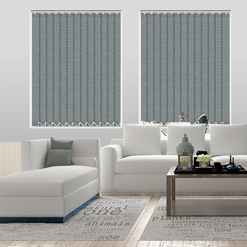 Sirocco Pewter 89mm Lifestyle Vertical blinds
