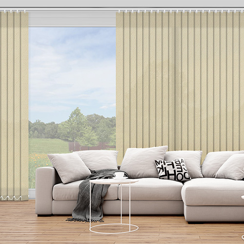 Fleur Vanilla 89mm Lifestyle Vertical blinds