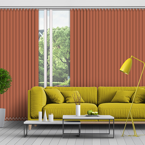 Polaris Rust 89mm Blackout Lifestyle Vertical blinds