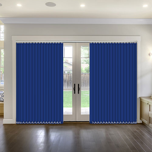 Polaris Blue Blockout Lifestyle Vertical blinds