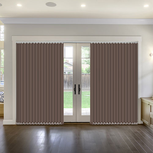Polaris Taupe Blockout Lifestyle Vertical blinds