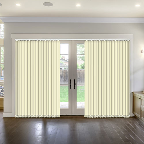 Polaris Vanilla Blockout Lifestyle Vertical blinds