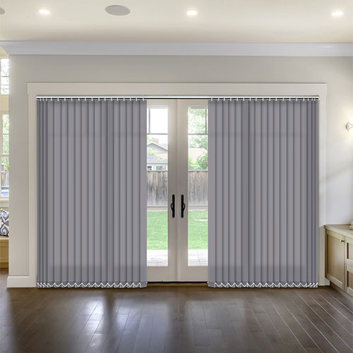 Polaris Grey Dimout Lifestyle Vertical blinds