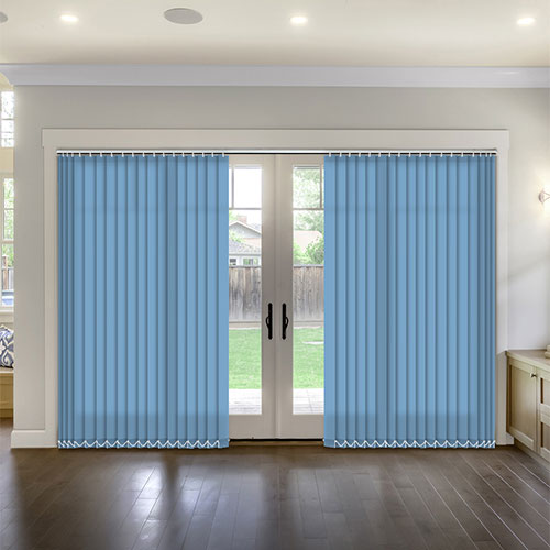 Polaris Ocean Blue Dimout Lifestyle Vertical blinds