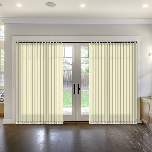 Polaris Vanilla Dimout Lifestyle Vertical blinds