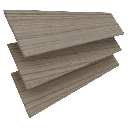 Greige Fauxwood Wooden blinds