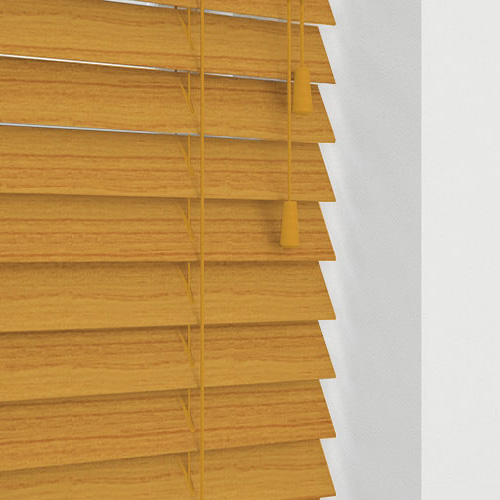 Medium Oak Fauxwood Lifestyle Wooden blinds