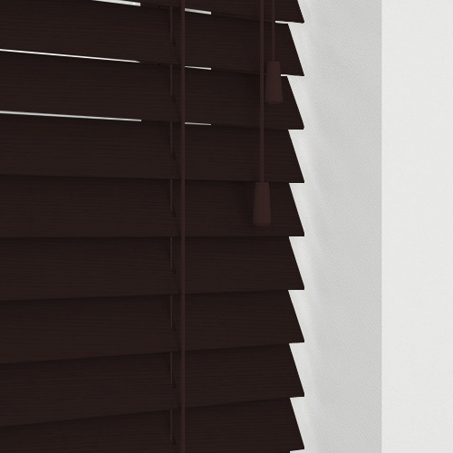 Dark Walnut Basswood Lifestyle Wooden blinds