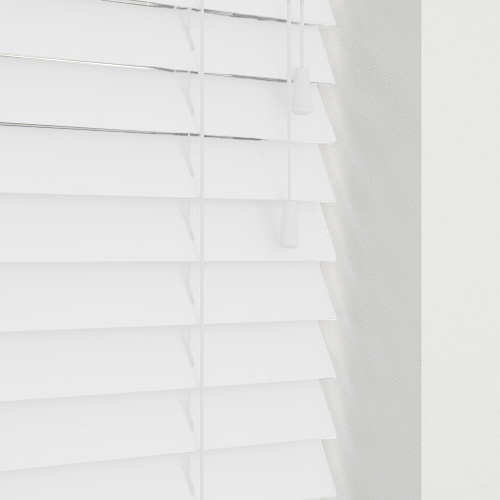Pure White Basswood Lifestyle Wooden blinds