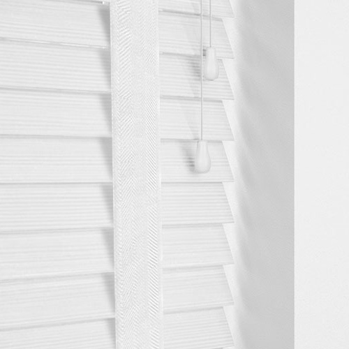 Ultra White & Super White Tape Lifestyle Wooden blinds