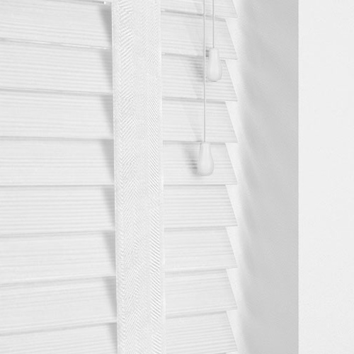 Ultra White & Super White Tape Lifestyle Wooden blinds