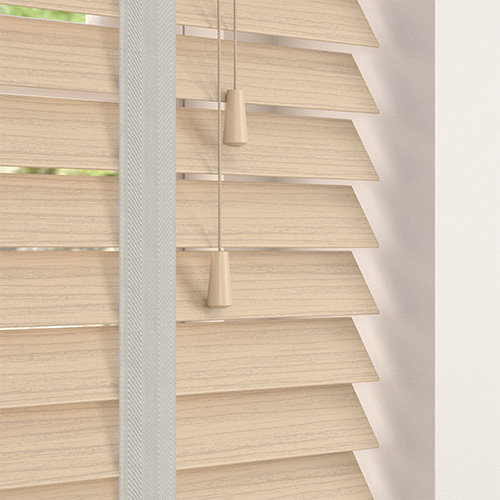 50mm Scandi Oak & Dove Tape Lifestyle Wooden blinds