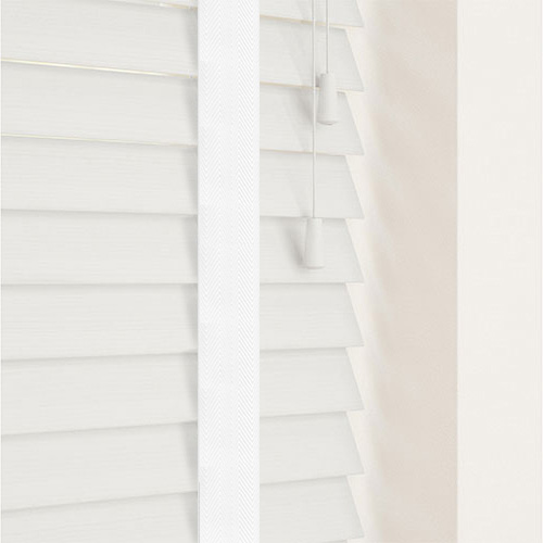 50mm Serene Fine Grain & Cotton Tape Lifestyle Wooden blinds