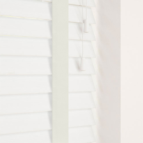 50mm True Fine Grain & Chalk Tape Lifestyle Wooden blinds