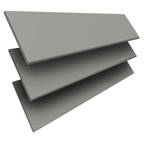 Misty Smooth Grey & Grey Tape Wooden blinds