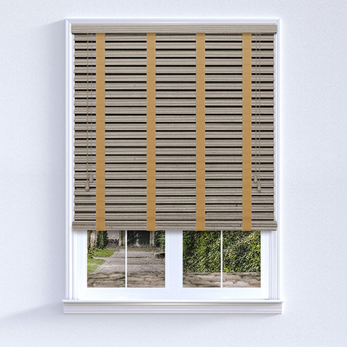 Native Beige & Sand Tape Lifestyle Wooden blinds