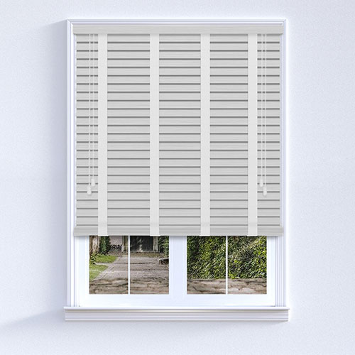 Native Off White & White Tape Lifestyle Wooden blinds