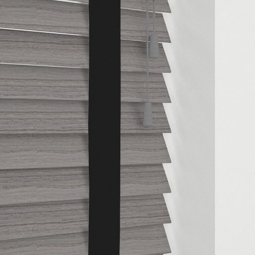 Native Soft Grey & Jet Tape Lifestyle Wooden blinds